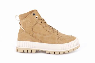 Zapatillas Palladium PALLASHOCK HI SNK Mujer Marrones | Costa Rica-81029